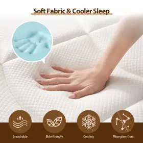 850061116055 DH DIGLANT HOME King Mattresses Gel Memory Foam #3
