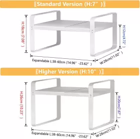 3113098 DHP Bayou Expandable Shoe Rack Closet Storage Hea #2