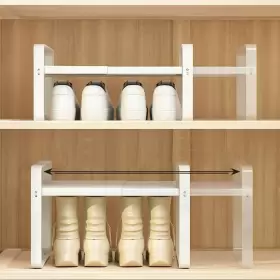 3113098 DHP Bayou Expandable Shoe Rack Closet Storage Hea