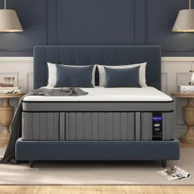 DB-14Q DIFAME Queen Mattress Gel Memory Foam Hybrid Firm Bed