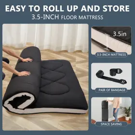 800689627136 DOCRED Futon Floor Mattress Queen Pad Tatami Mat #2
