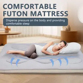 800689628256 DOCRED Futon Floor Mattress Queen Pad Tatami Mat #3