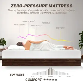744759985569 DOPINMIN Twin Gel Memory Foam Mattress Firm #3