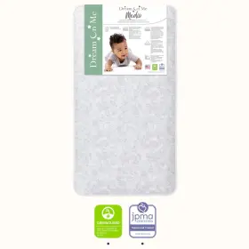 888PC-GREY DREAM ON ME Medio Crib Mattress Jpma Greenguard