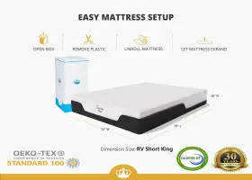10GEL-QUEEN-RV DYNASTY MATTRESS Coolbreeze Gel Memory Foam #2