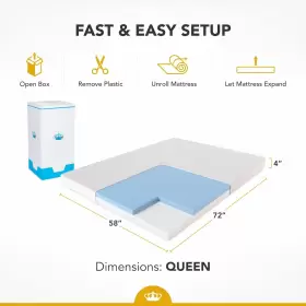 KM-4.5GEL-SOFA DYNASTYMATTRESS Gel Memory Foam Mattress Couch #3