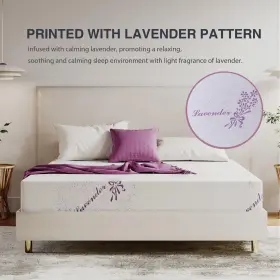 810123354634 DYONERY Lavender Infused Memory Foam Mattress #2