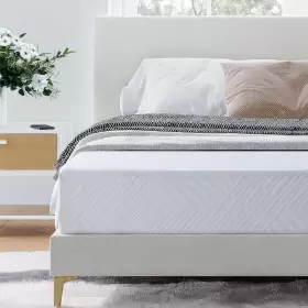 WHITE-6-T DYONERY Twin Mattress Tea Memory Foam Box