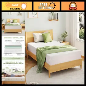 56102 EGOHOME Kids Mattress Memory Foam Cooling Gel Firm