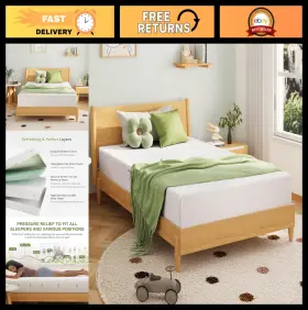 79860 EGOHOME Twin Memory Foam Mattress Kids Cooling Gel Firm