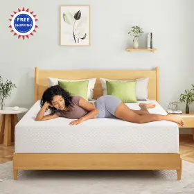 MWGT8-Q EGOHOME Queen Memory Foam Mattress Cooling Tea
