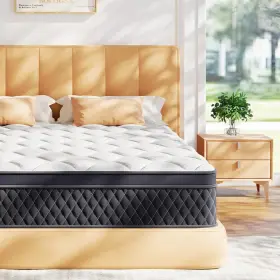 HY-10-F ELEMUSE Mattress Box Memory Foam Hybrid Indi