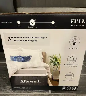 00003775 ELITE COMFORT SOLUTIONS Allswell Memory Foam Topper #2