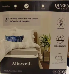 850005103066 ELITE COMFORT SOLUTIONS Allswell Memory Foam Box