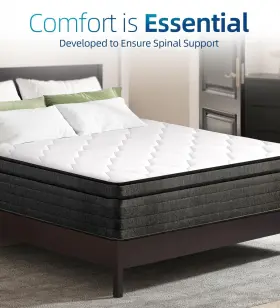 739713125938 ELITSPACE King Mattress Hybrid Box Gel Memory #3