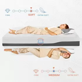 850058248004 ELVIROS Gel Memory Foam Mattress Twin Cooling #3