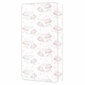 84-PINK EVOLUR Dream Me Sweet Coil Spring Crib Bed Mattress