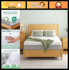 51556 EYN Twin Gel Memory Foam Mattress Box Firm Certipu