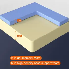 195030034658 FDW Memory Foam Mattress Box Sleep Pressure Firm #3