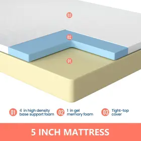 195030081027 FDW Memory Foam Mattress Firm Pressure Cooler #3