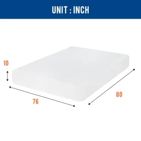 195030116989 FDW King Mattress Gel Memory Foam Firm Mattresse #3