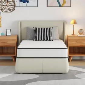 SPR-B-8T-H39K-WHITE-FDW FDW Twin Mattress Hybrid Memory Foam