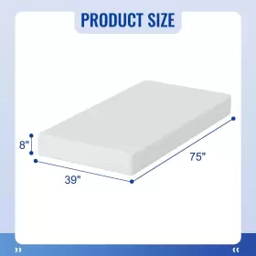 313050040002 FDW Twin Mattress Gel Memory Foam Sleep Pressure #2