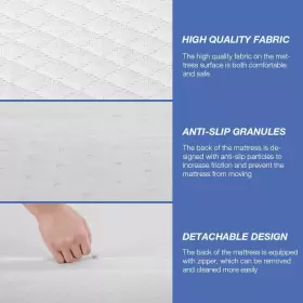 445048273291 FDW Colch Espuma Viscoel Stica Gel Pulgadas Para #2