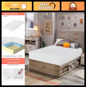 62030 FDW Twin Gel Memory Foam Mattress Firm Pressure Relief