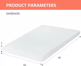 711181395204 FDW Gel Memory Foam Mattress Firm Pressure #2