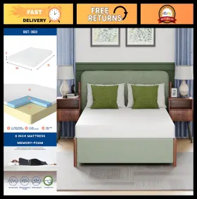 95623 FDW Firm Gel Memory Foam Mattress Pressure Relief Cov