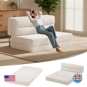 B0G1R597SZ FELIZ HOME Folding Mattress Convertible Sofa Bed