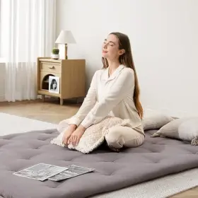 973678836797 FLUEST Futon Mattress Queen Roll Up #3