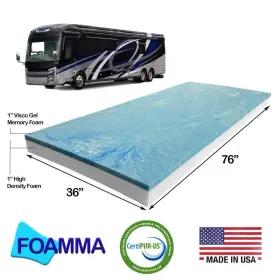 618056014263 FOAMMA Camper Rv Travel Visco Gel Memory Foam #2