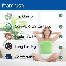 880139824551 FOAMRUSH Twin Mattress Cooling Gel Memory Foam #3