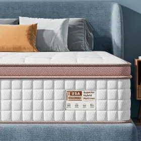 768904169390 FP FLEXPEDIC Twin Mattress Hybrid Box Gel Memory