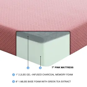 194840046615 FREMONT PARK Lay Gel Infused Memory Foam Pink