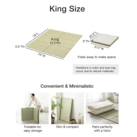 589574491781 FULI Tatami Mattress Igusa Mat Grass King #3