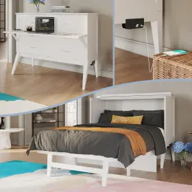 AC783142 FURNISHINGS Northampton Murphy Bed Desk Memory Foam