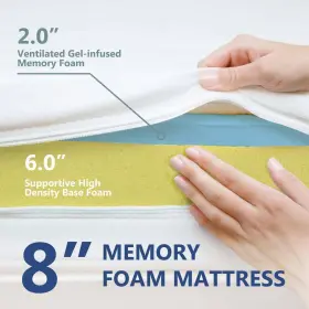 004L-MT002-Q FURNITURE OF AMERICA Bed Box Mattress Memory #2