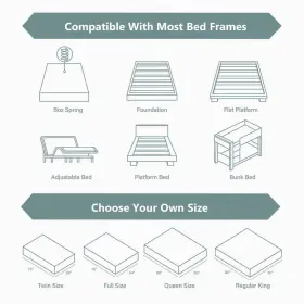 004L-MT002-Q FURNITURE OF AMERICA Bed Box Mattress Memory #3