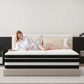 718819189563 FVCKLRAE Twin Mattress Gel Memory Foam Spring