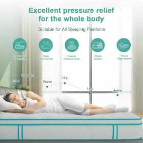 659467776470 GEGCUCEY Queen Mattress Firm Hybrid Foam Wrapped #3