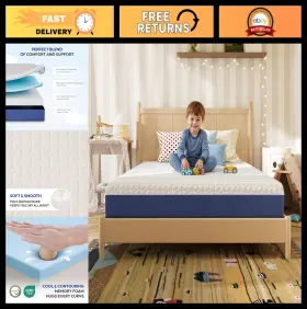 57905 GELSEA Firm Gel Memory Foam Mattress Box Pressure