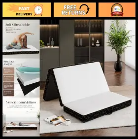 86625 GEMBED Fold Memory Foam Mattress Folding Bed Cover