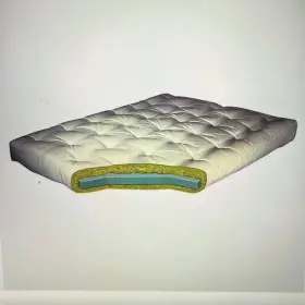 060700-0115 GOLD BOND Single Foam Natural Futon Mattress