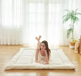 GOB1-BE-QU GORTUPI Futon Mattress Queen Topper Floor Tatami