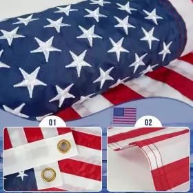 PR10FM01T GRANTEC CO American Flag Boats Decorations #2