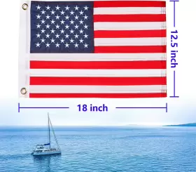 PR10FM01T GRANTEC CO American Flag Boats Decorations #3