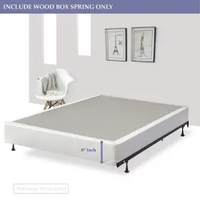 669818841436 GREATON Assembled Wood Box Spring Foundation Set #2